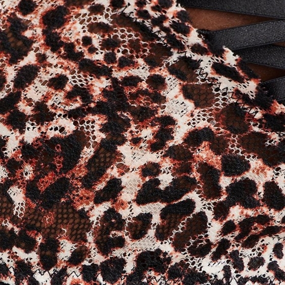 Torrid NWT size 2 Black and brown cheetah print babydoll - Picture 4 of 4